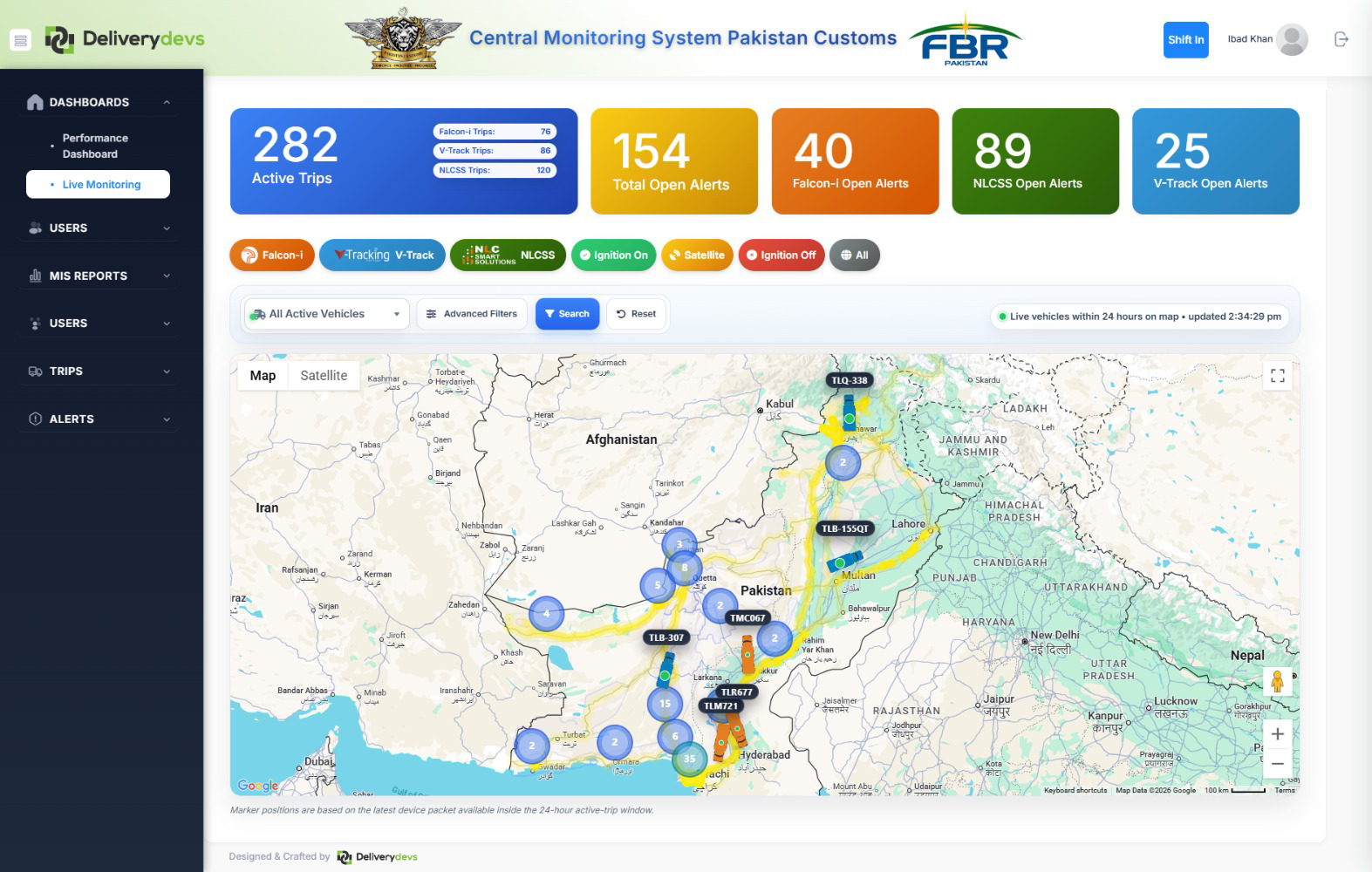 Pakistan Customs (CMCR), built by Deliverydevs