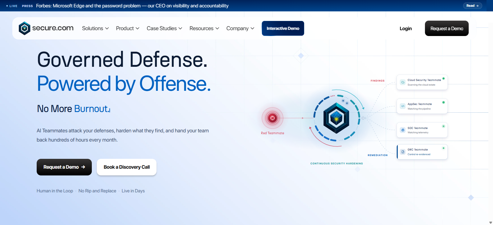 Secure.com, built by Deliverydevs